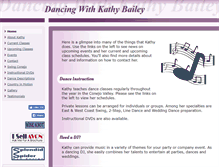 Tablet Screenshot of dancingkathy.com